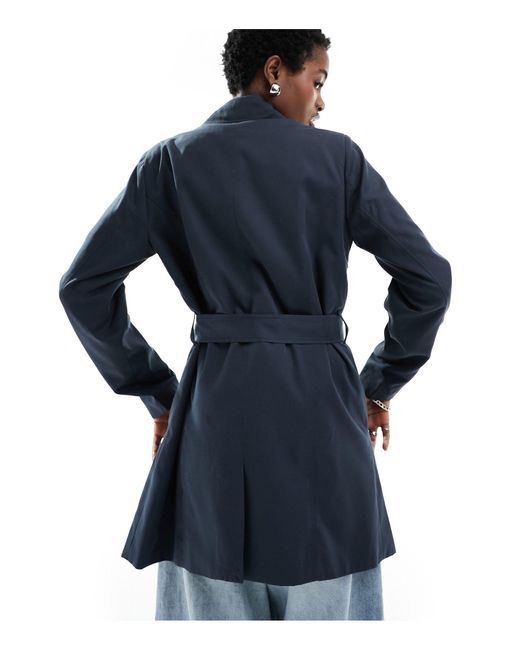 ONLY Blue Trench Coat