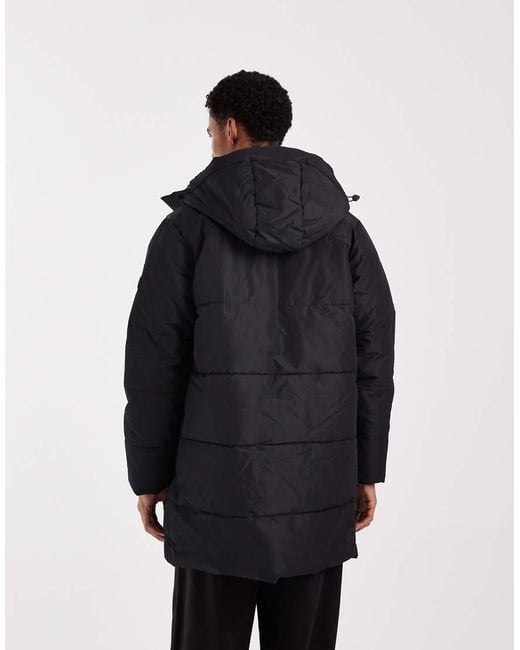 Only & Sons Blue Padded Parka for men