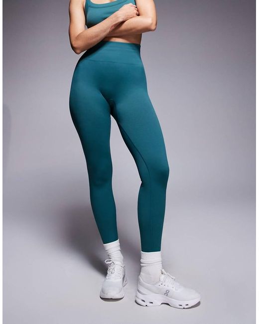 4505 Blue Hourglass Seamless Sculpting High Waist Gym leggings