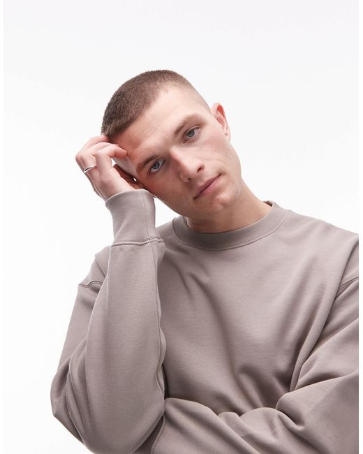 Sweat décontracté en tissu éponge - beige ARKET pour homme en coloris Gray