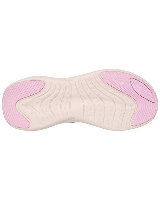 Skechers White Skech Cloud Plush Horizon Trainers