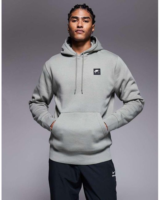 Sudadera Con Capucha Y Estampado Gráfico De Air Nike de hombre de color Gray