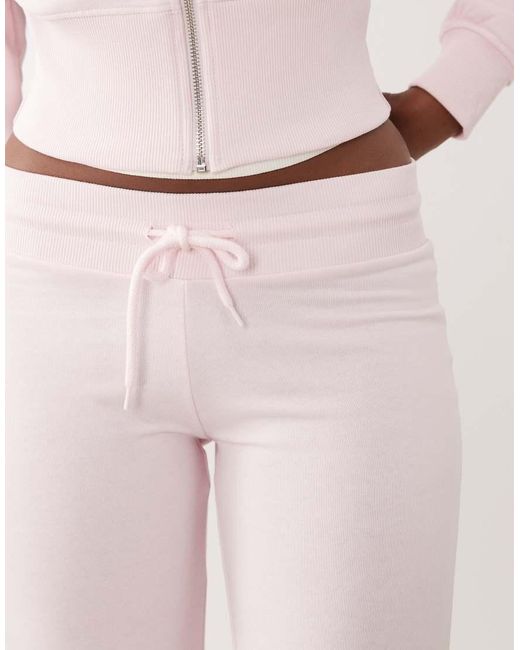 Gina Tricot Pink Mix And Match Slim Low Waist Sweatpants