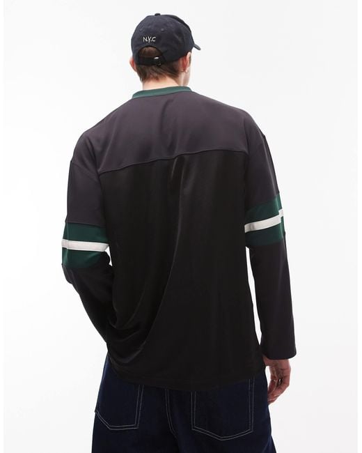 Carhartt – langärmliges netzstoff-shirt in Black für Herren