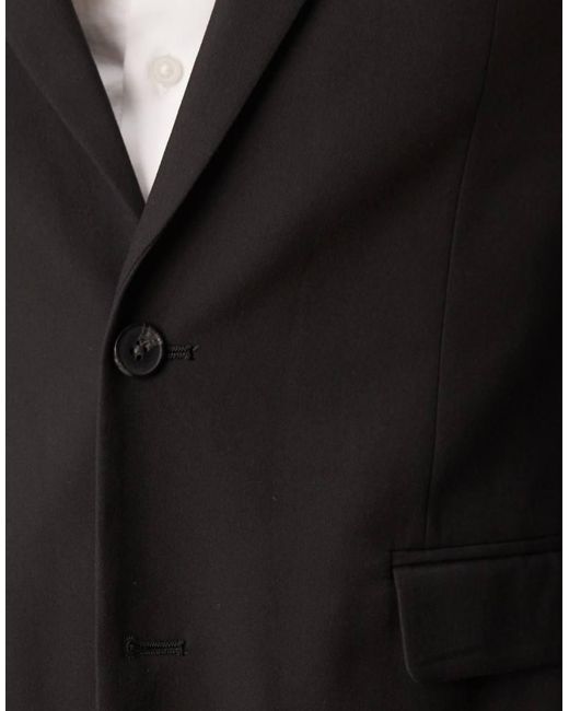 Giacca Da Abito Slim Nera di ASOS in Black da Uomo