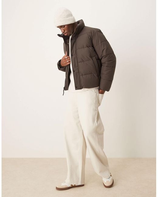 Abercrombie & Fitch Ultra Puffer Jacket in Brown for Men