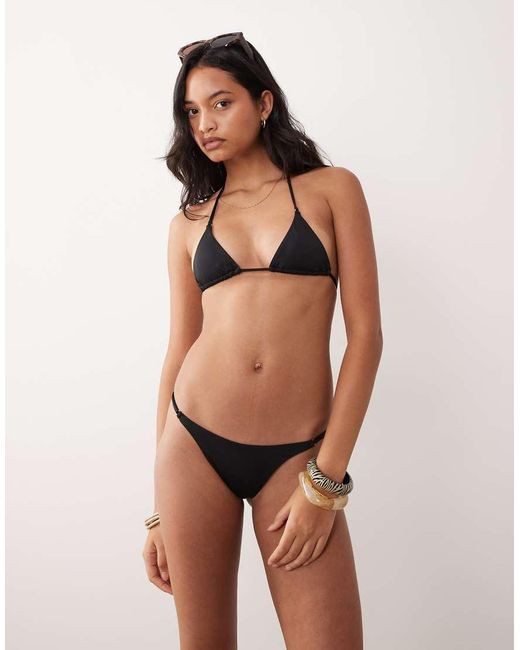 Cotton On Brown Thong Bikini Bottom