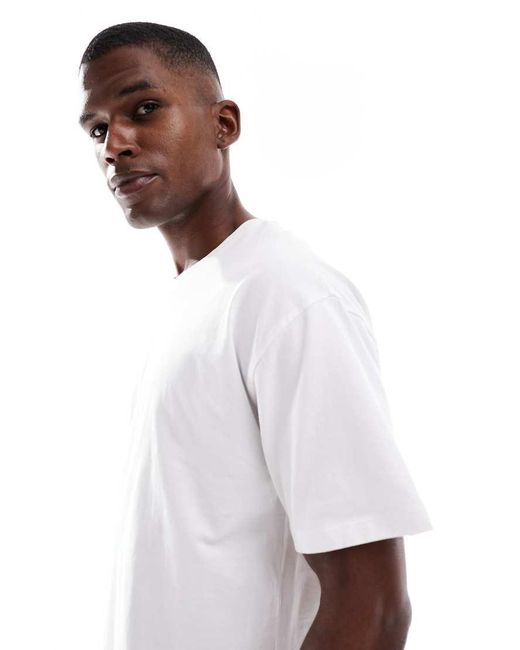 New Look White Oversized Fit T-Shirt for men