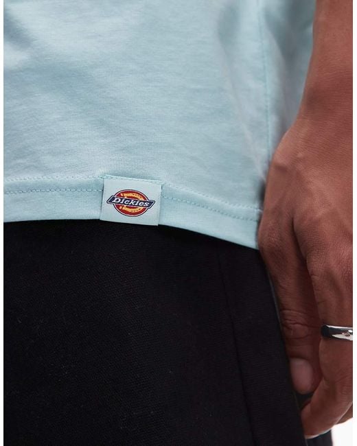 Dickies Blue Desert Crest Western Back Print T-shirt
