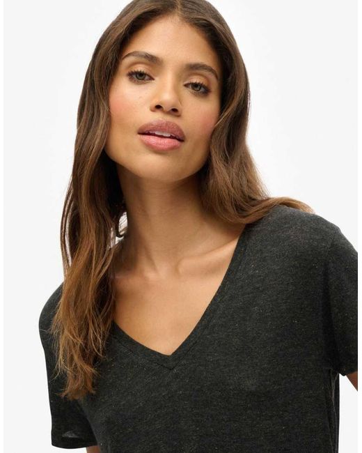 Superdry Black Studios Slub Embroidered T-Shirt