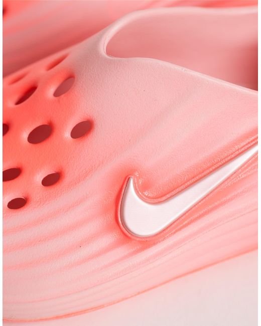 Nike Pink Reactx Rejuven8 Clogs