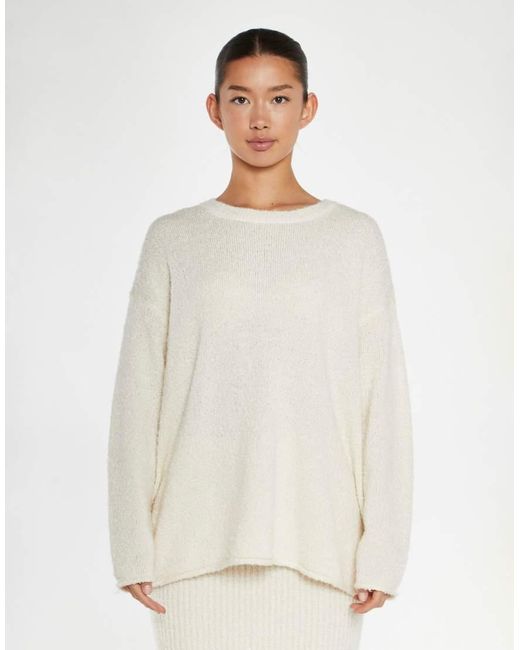 Glamorous White Oversized Jumper