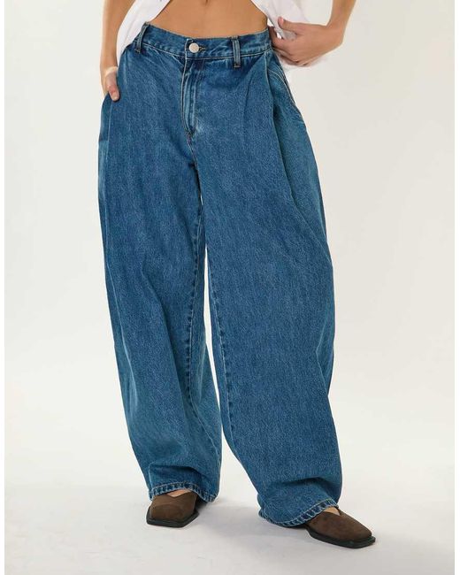 Glamorous Blue Baggy Barrel Jeans