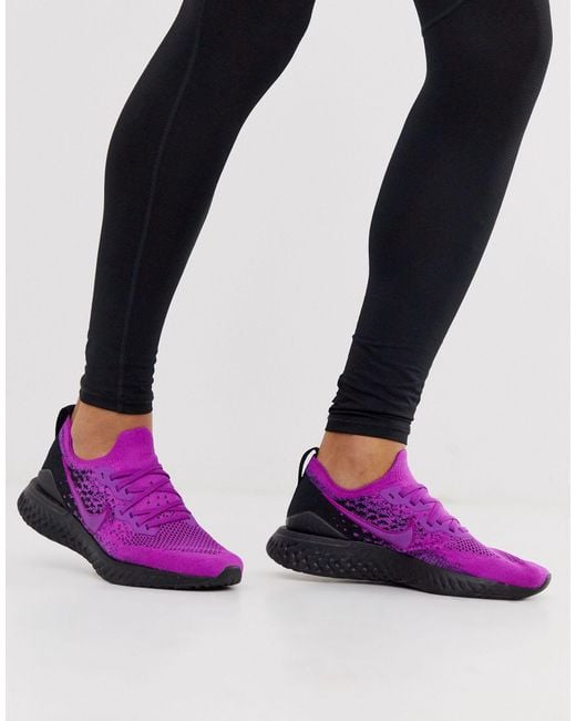 Nike Rubber Epic React Flyknit 2 Running Shoes in Purple for Men | Lyst  Canada