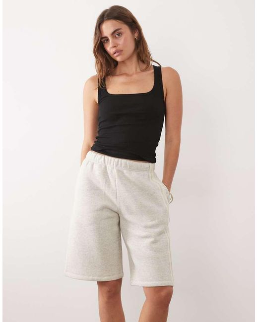 ASOS Multicolor Jersey Oversized Jort With Side Stripe