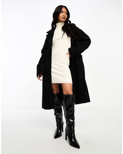 Vila belted tailored coat cheap