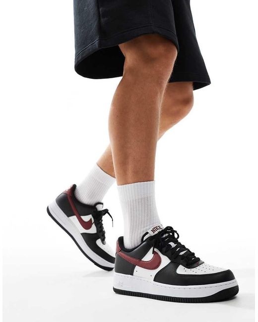 air force 1 07 trainers white black