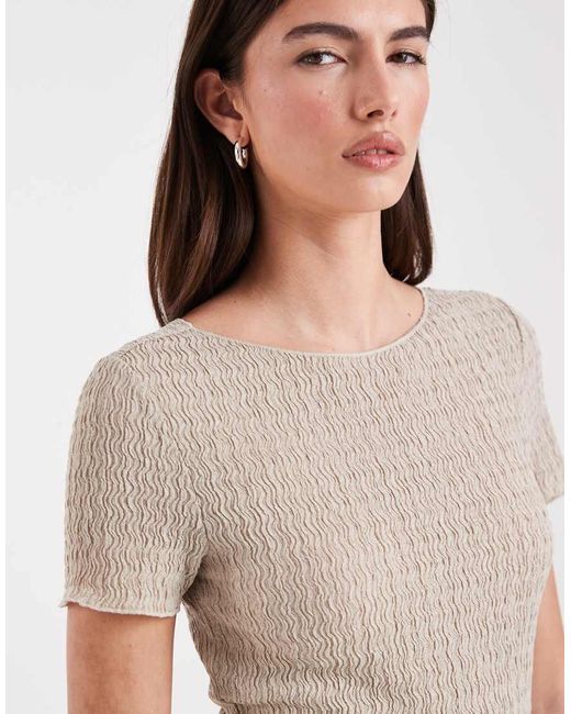 ONLY Natural Textured Top Co-ord