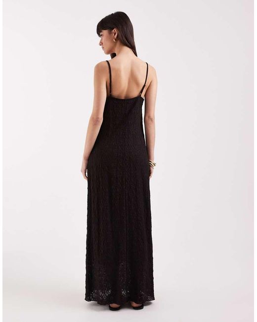 ASOS Black Lace Cami Slip Dress