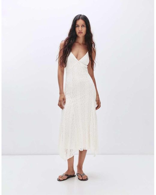 Vestito Midi di Pull&Bear in White