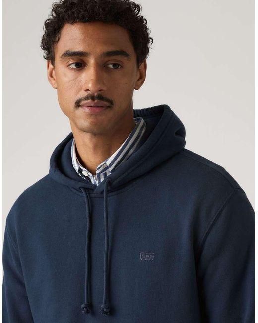 Levi's Blue New Original Housemark Hoodie for men