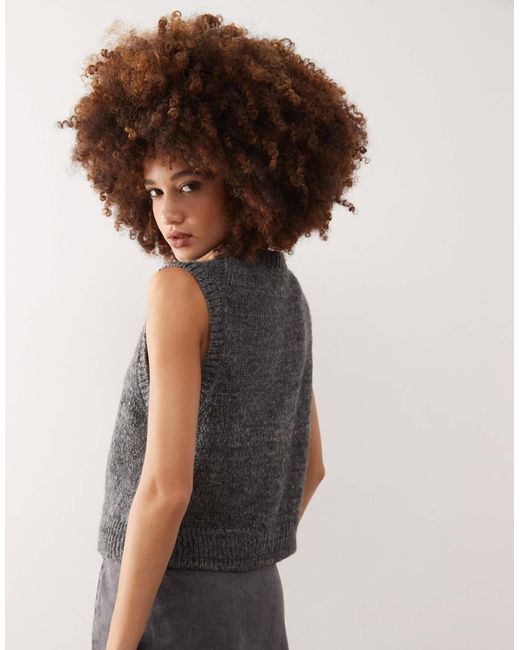 Weekday Gray – peggy – knitted – strickweste