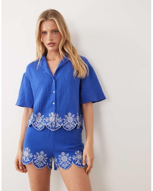 Chemise New Look en coloris Blue