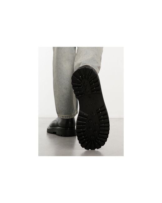 Sully - chaussures derby en cuir Walk London pour homme en coloris Gray