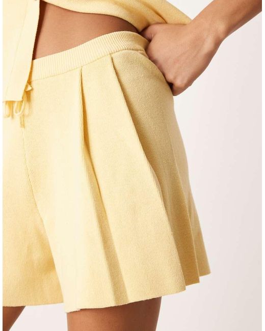 ASOS Natural Knitted Short Co-ord