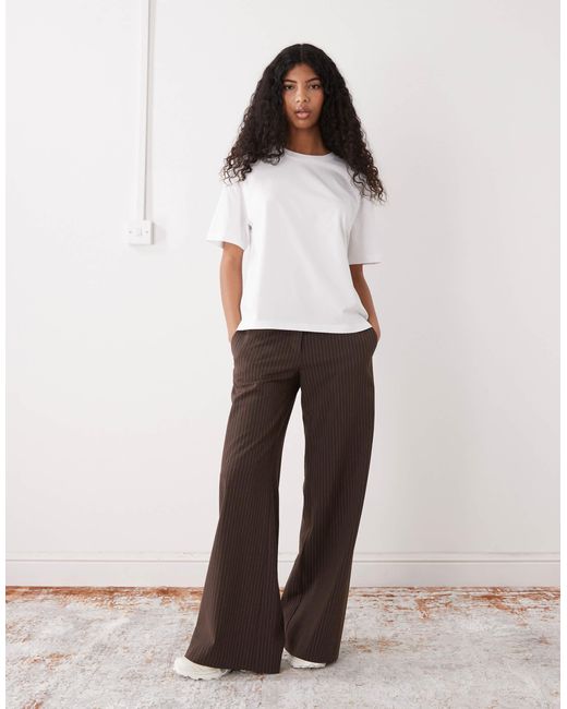 Monki White Oversized Boxy T-shirt