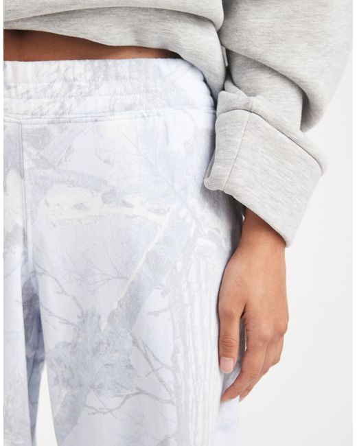Hollister White Low Rise baggy Trackies