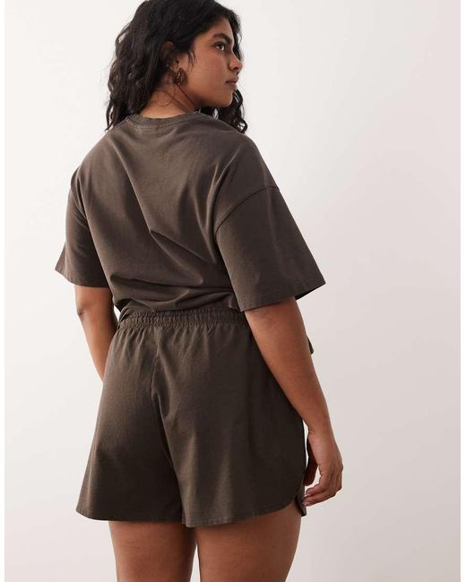 Noisy May Brown Jersey Short Co-Ord