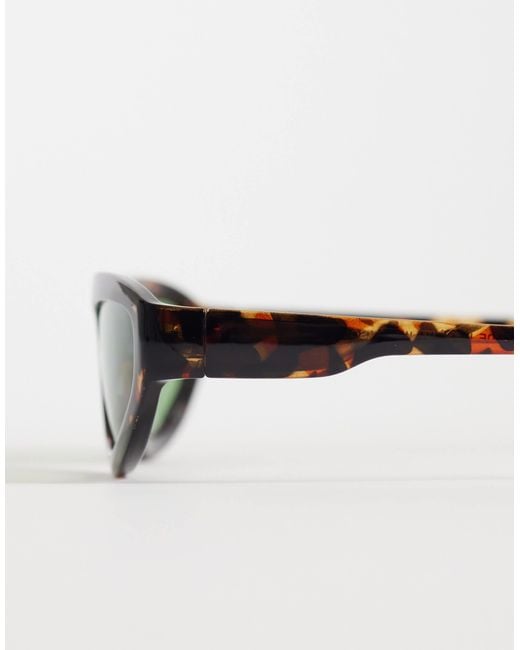 ASOS Green Wrap Oval Sunglasses