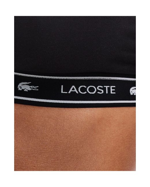 Lacoste Black Branding Bandeau Bralette