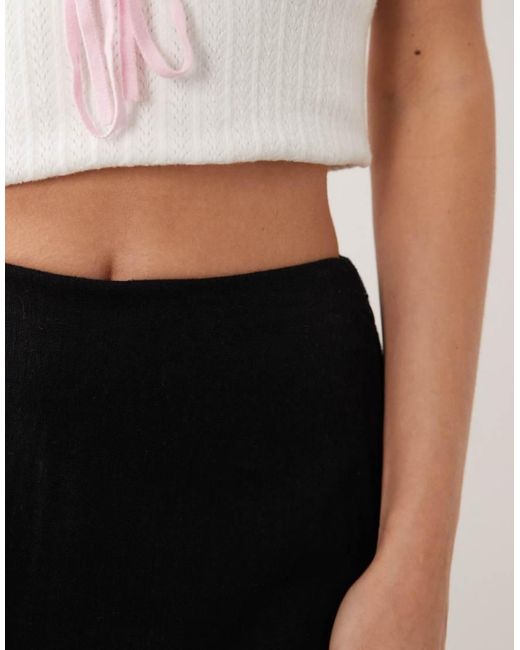 Abercrombie & Fitch Natural Curve Love High Rise Linen-blend Mini Skort