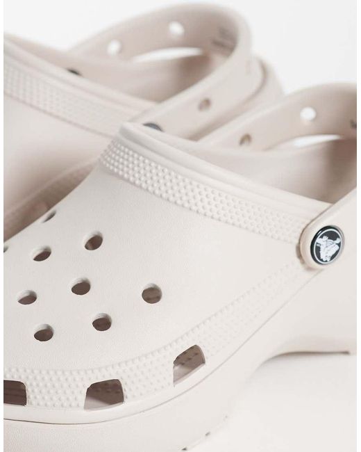 CROCSTM White Classic Platform Clogs