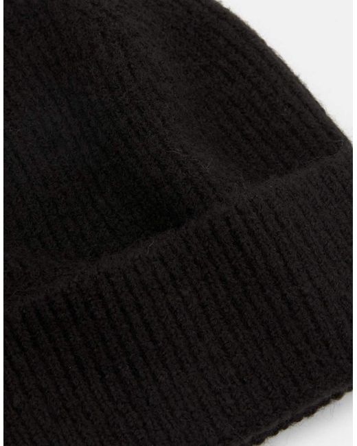 Pull&Bear Black Knit Beanie