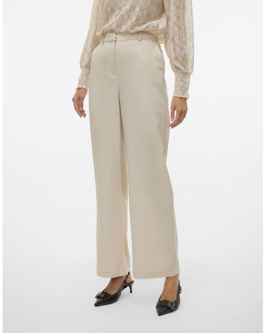 Vero Moda White Tailored Trousers