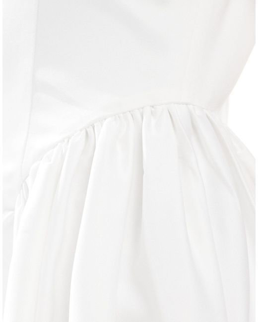 Six Stories Women's White Bridal Drop Waist Midaxi Dress -  www.toquedesaborminas.com.br