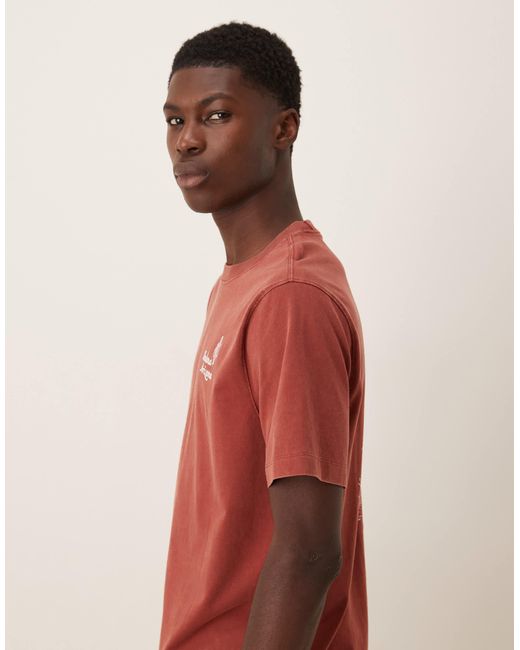 Abercrombie & Fitch – t-shirt in Red für Herren