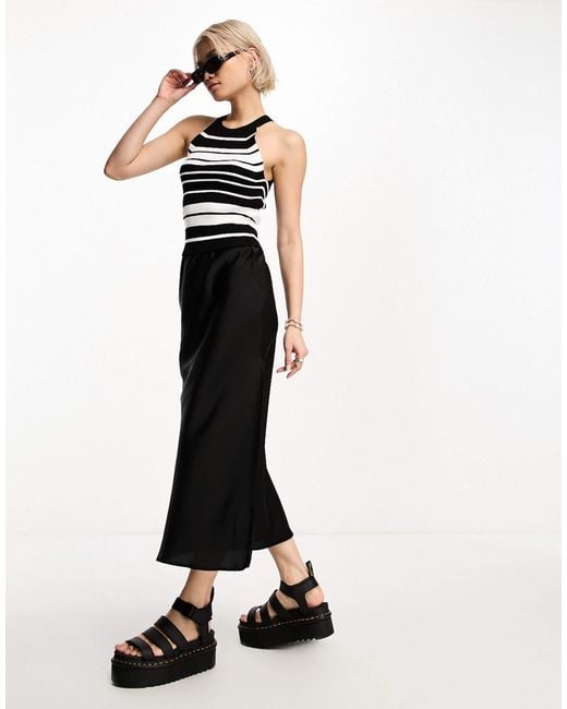 ONLY Black Racer Neck Top