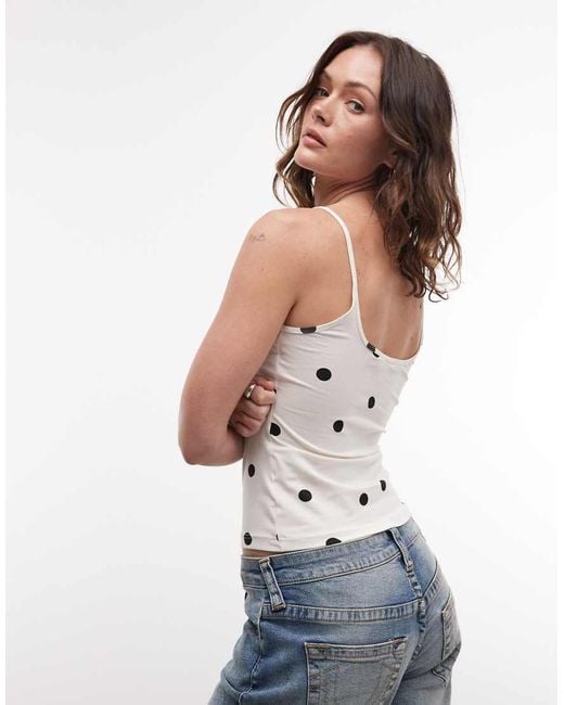 Monki White Scoopneck Vest Top