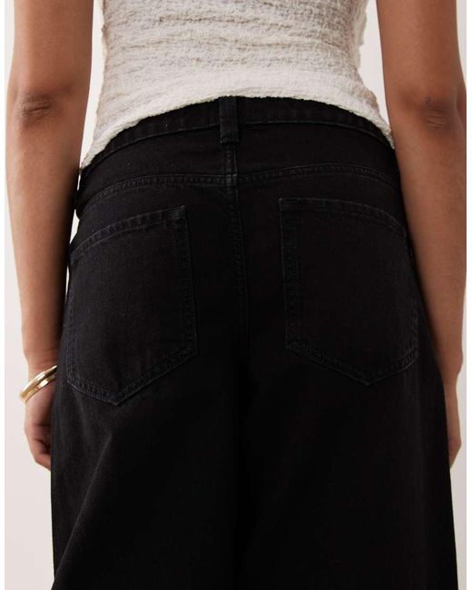 ASOS White Asos Design Maternity Slim Barrel Jeans