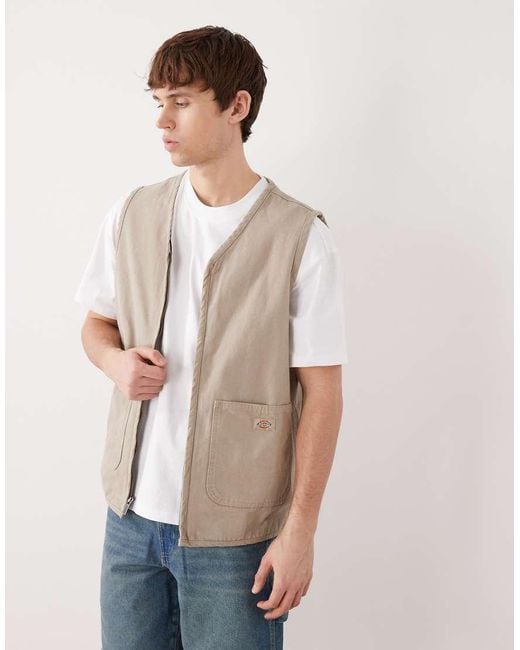 Dickies Multicolor Canvas Summer Vest for men