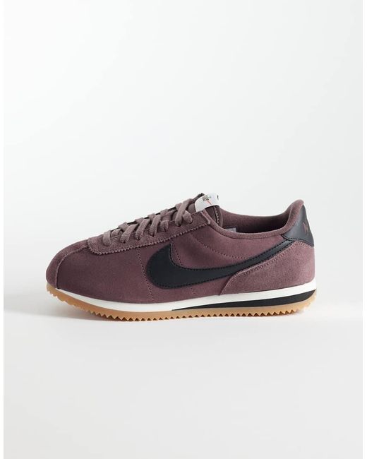 Nike Purple Cortez Suede Trainers