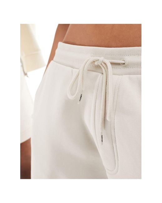 Pantalones cortos blanco hueso unisex Tommy Hilfiger de color White