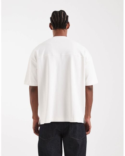 ASOS White Circular Design Collection Super-heavyweight Oversized T-shirt for men
