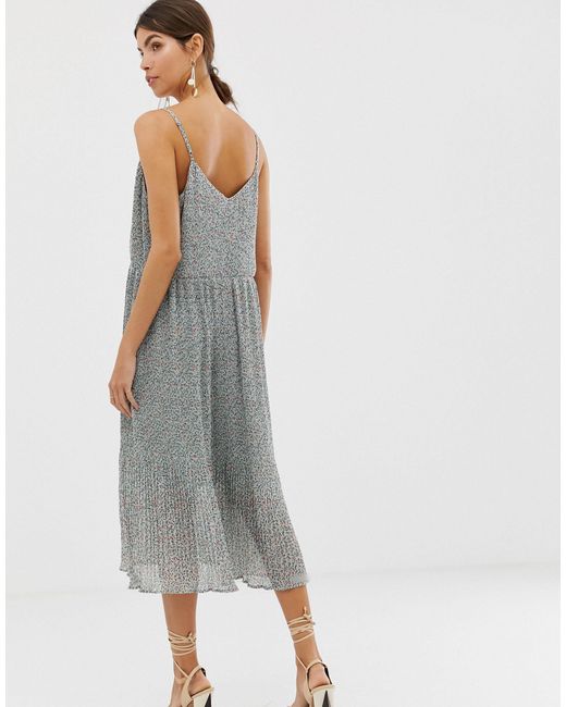 yas floral midi dress