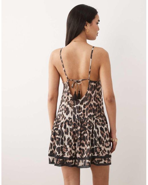 Iisla & Bird Natural Mini Swing Dress