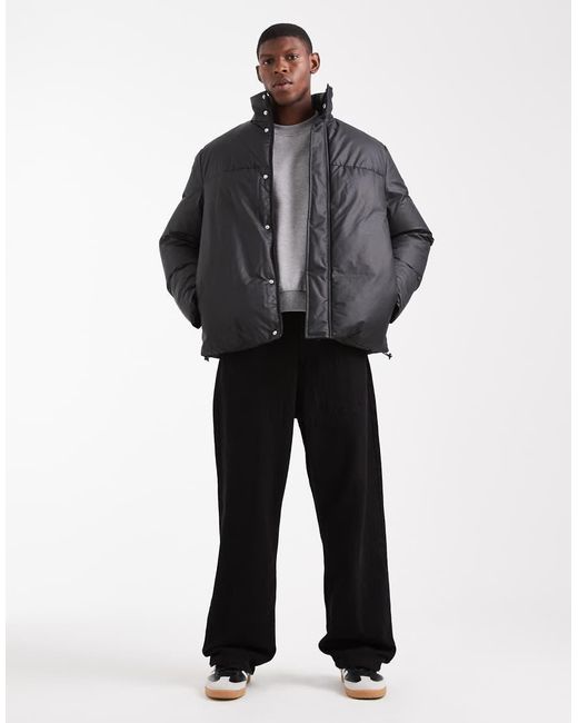 ASOS Gewatteerd Jack in het Gray voor heren